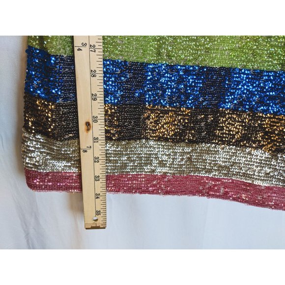 NWT Anthropologie Shimmer Striped Mini Dress 18W Plus Size - Picture 11 of 12